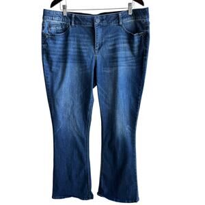 DEMOCRACY Jeans Womens 18W Blue Medium Wash Boot Cut Tummy Control 'AB Solution'